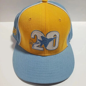 Stall and Dean 7 7/8 Mens Blue/Yellow Fitted Rucker Hat,Street Baseball  Harlem
